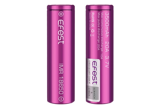 Bateria Efest IMR 18650 3500mAh - 20 Amp