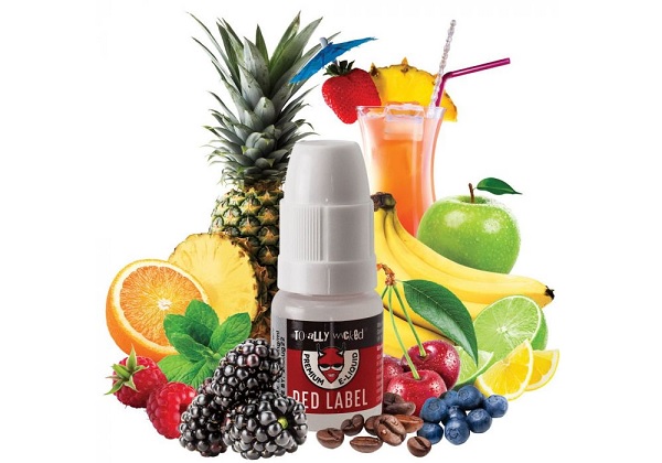 10ml. Totally Wicked Red Label e-liquid, 50/50 GV/PG