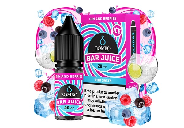 Bombo Bar Gin Berries Ice 10ml Nic Salts Bombo Bar Gin Berries Ice 10ml Nic Salts