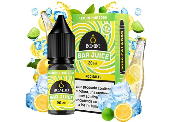 Bombo Bar Lemon Lime Soda Ice 10ml Nic Salts