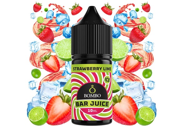 Bombo Bar Strawberry Lime Ice 10ml Mini Long Fill