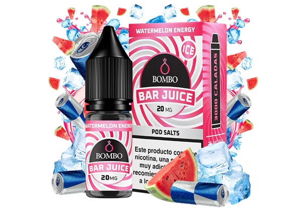 Bombo Bar Watermelon Energy Ice 10ml Nic Salts