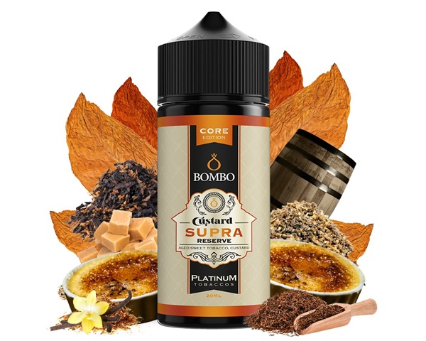 Bombo Custard Supra Reserve Platinum 120ml Core Long Fill