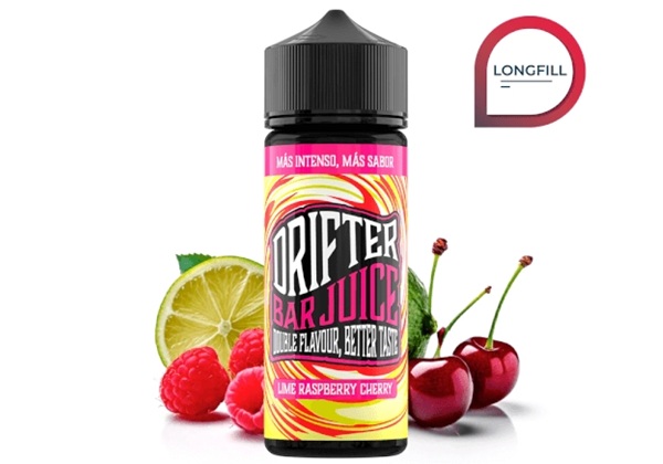 Drifter Bar Lime Raspberry Cherry 120ml Long Fill