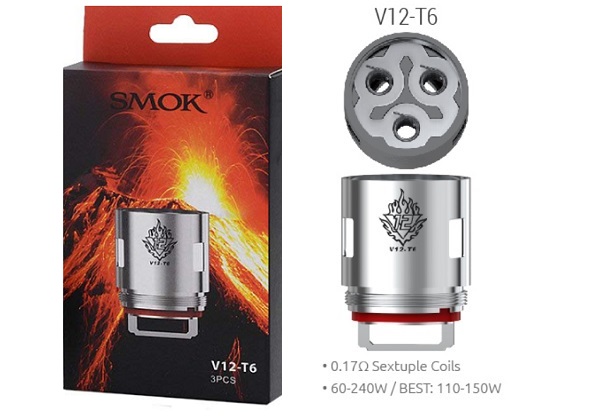 Smok TFV12 T6 Atomizer Heads